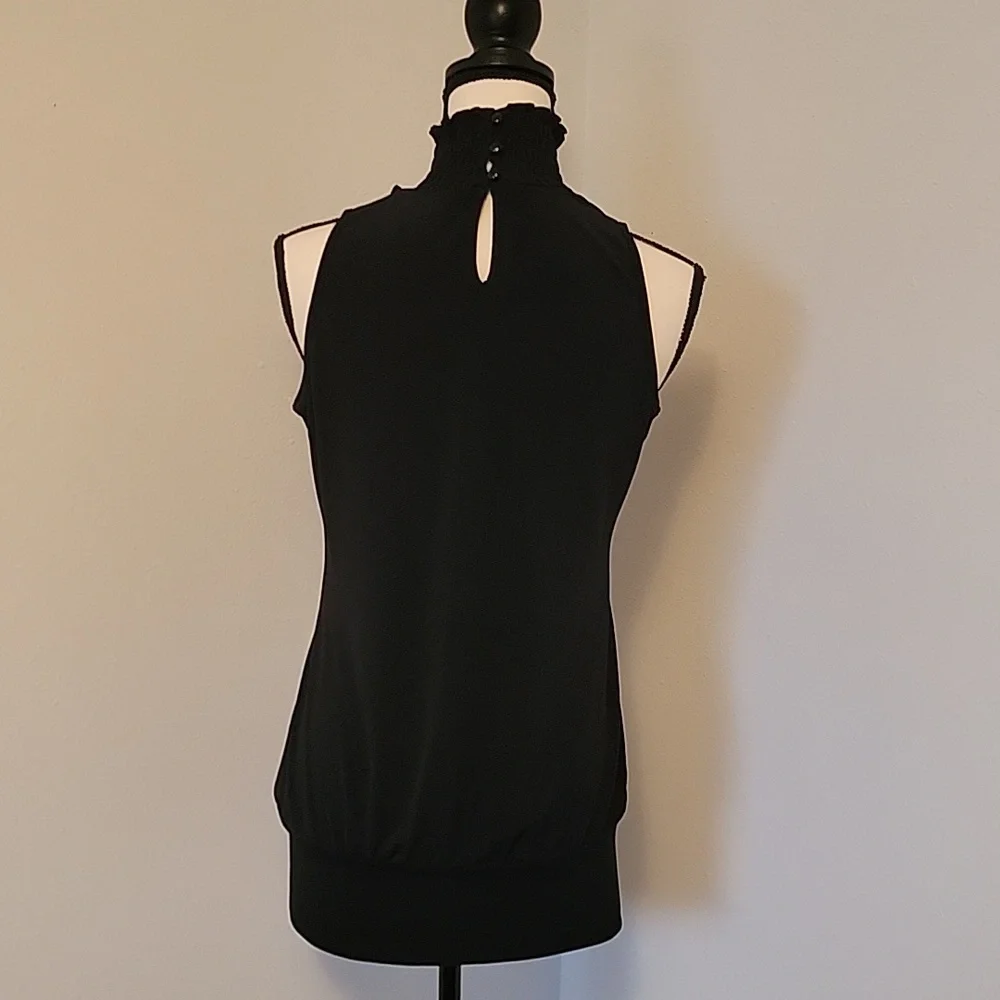 Black Ruffle Top - Picture 3 of 4